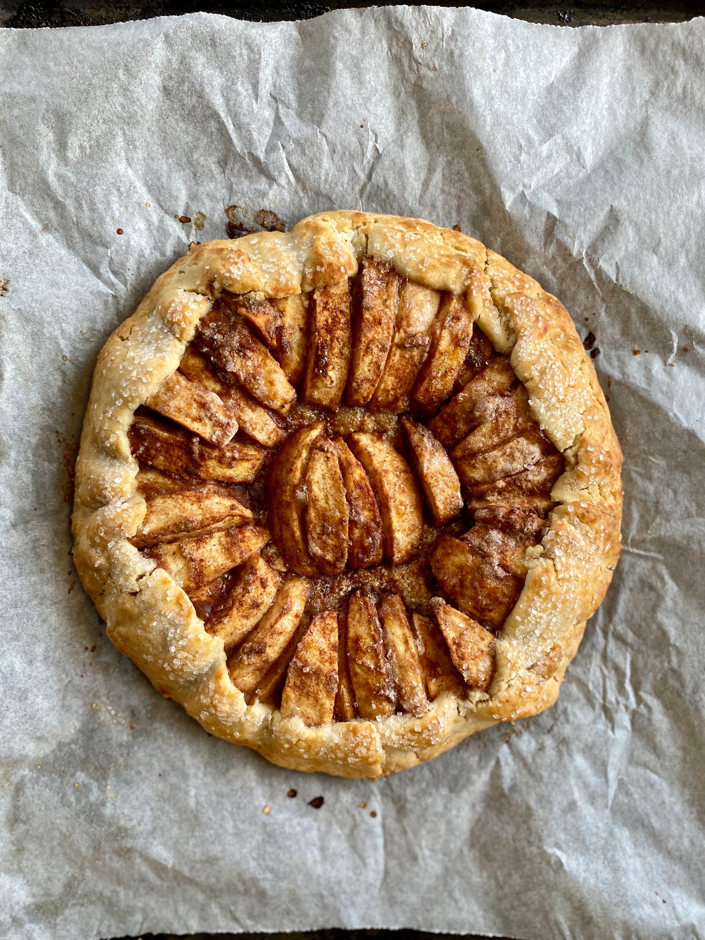 Galette med æbler