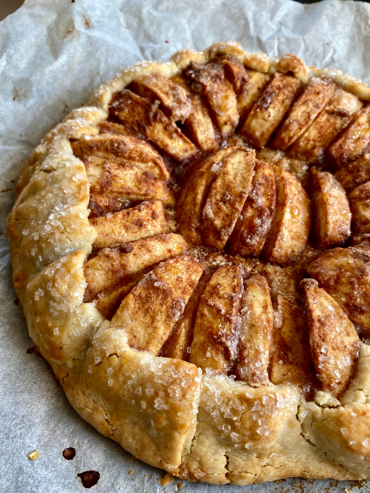 Galette med æbler