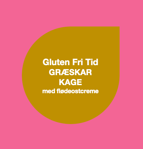 Græskarkage med flødeostecreme