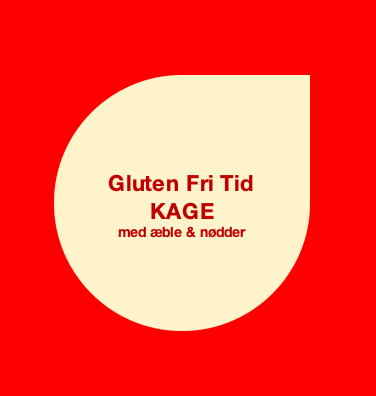Kage med æble og nødder