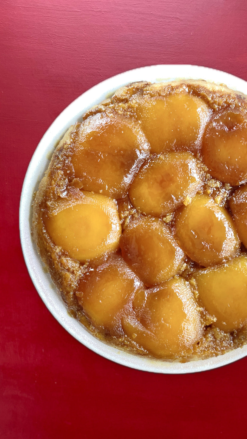 Tarte Tatin - omvendt æbletærte med creme