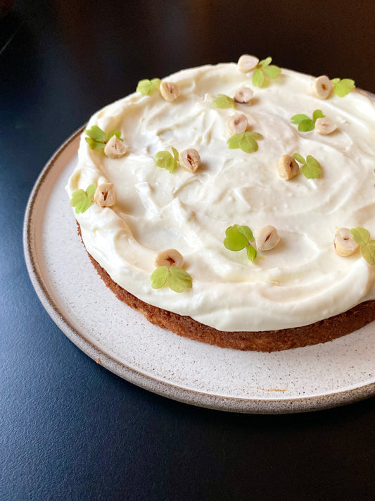 Blondie med appelsincreme